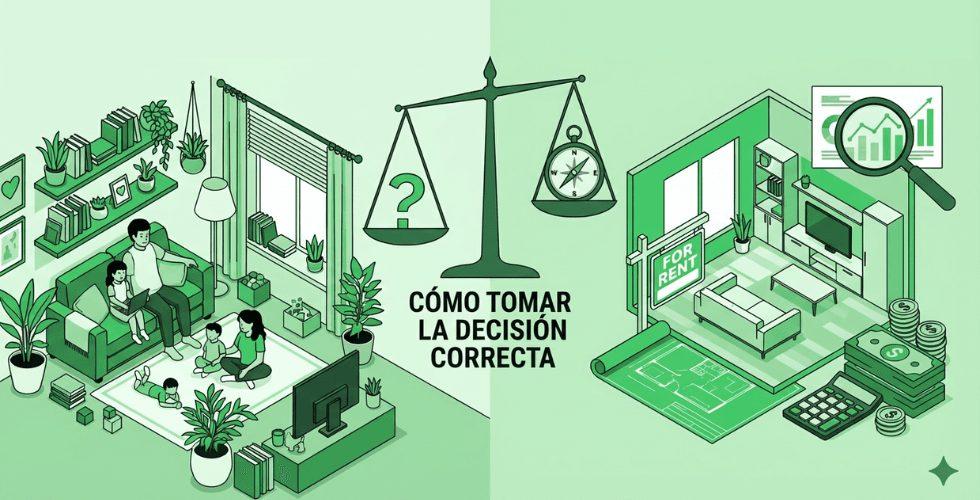 Comprar para vivir vs comprar para invertir: cómo tomar la decisión correcta