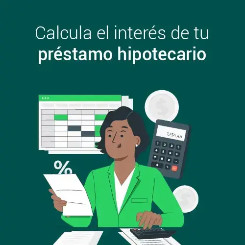 Calcula el interes de tu prestamo hipotecario - ilustracion