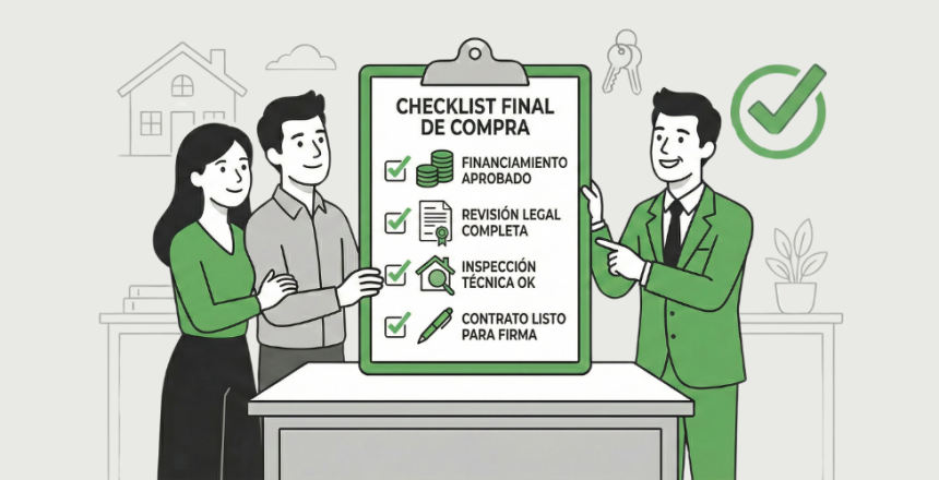 Checklist final antes de comprar una propiedad