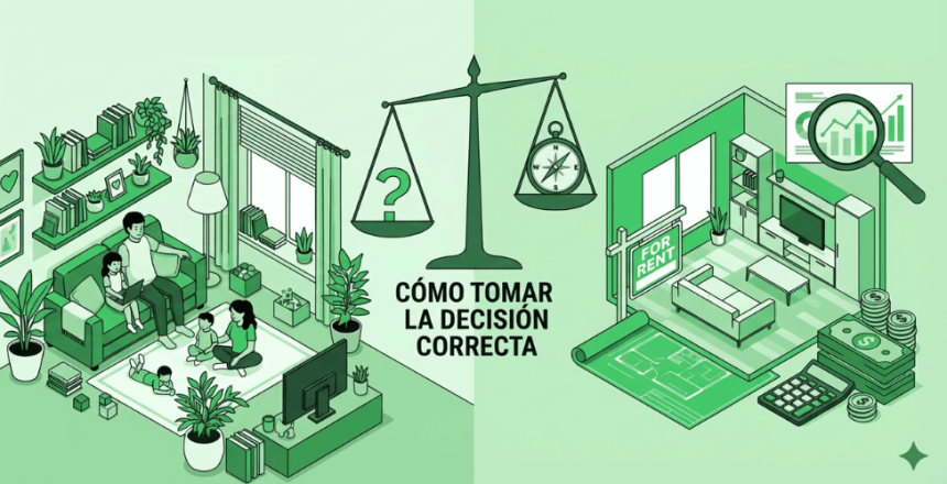 Comprar para vivir vs comprar para invertir: cómo tomar la decisión correcta